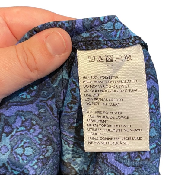 Kimchi Blue Urban Outfitters Blue Paisley and Black Lace Inset Romper Women M - Picture 5 of 9